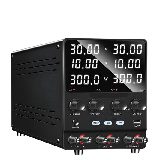 Labvoeding - Laboratorium Voeding - Power Supply - Powerbank - 30V 10A - 220V - Dual Output - Instelbare - Dubbele Uitgang – Precisie DC Voeding voor Elektronica & Testopstellingen