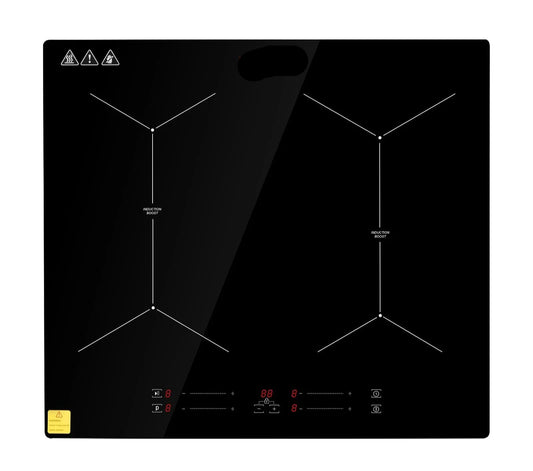 Induction hob - Induction Hob - Induction Cook Top - Induction Cooker - Electric Oven - 4 burners - 24 inch - Electric built-in induction hob - with touch control - 220-240V - Without plug - Black
