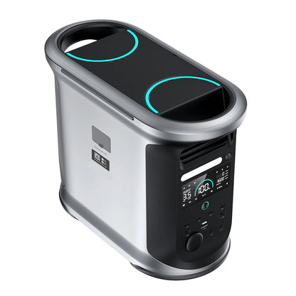 Draagbare Power Station – Mobiele Accu – Noodstroomvoorziening – Camping Generator – Energieopslag – 1462Wh LiFePO4 Batterij – 3600W Piekvermogen