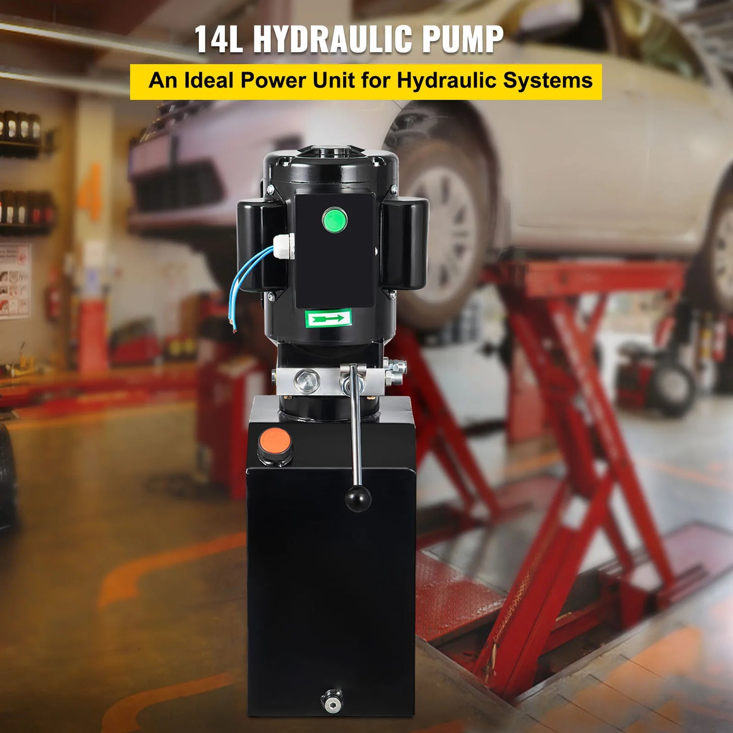 Hydraulische Power Unit – Hydraulische Pomp – Autolift Pomp – Hefbrug Pomp – Hydraulische Motor – 14 Liter Reservoir – 220V 2,2 kW Motor