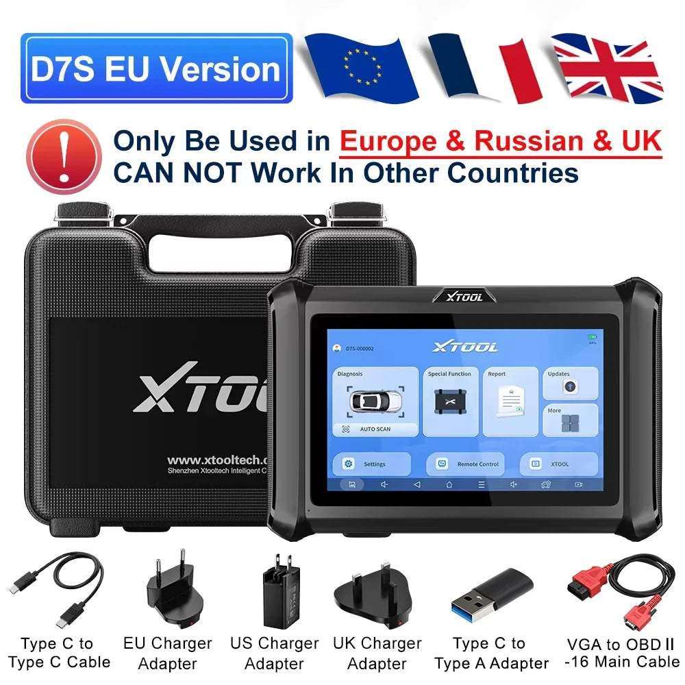OBD2 Scanner – Autodiagnose Apparaat – Foutcode Uitlezer – Diagnosetool Garage – Diagnose Scanner – 7 Inch Touchscreen – Geavanceerde ECU Codering - QUORE