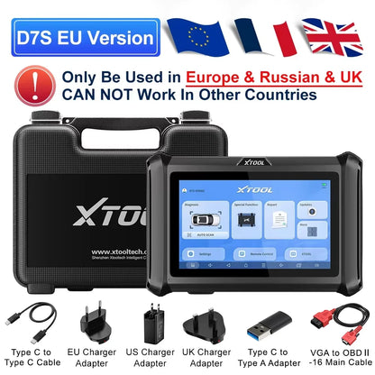 OBD2 Scanner – Autodiagnose Apparaat – Foutcode Uitlezer – Diagnosetool Garage – Diagnose Scanner – 7 Inch Touchscreen – Geavanceerde ECU Codering - QUORE