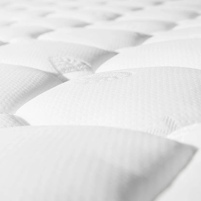 7-Zone Pocketveer Matras – Pocketvering Matras – Koudschuim Matras – Stevig Matras – Microfiber Matras – 160x200 cm – 25 cm Dikte – Hardheid H3
