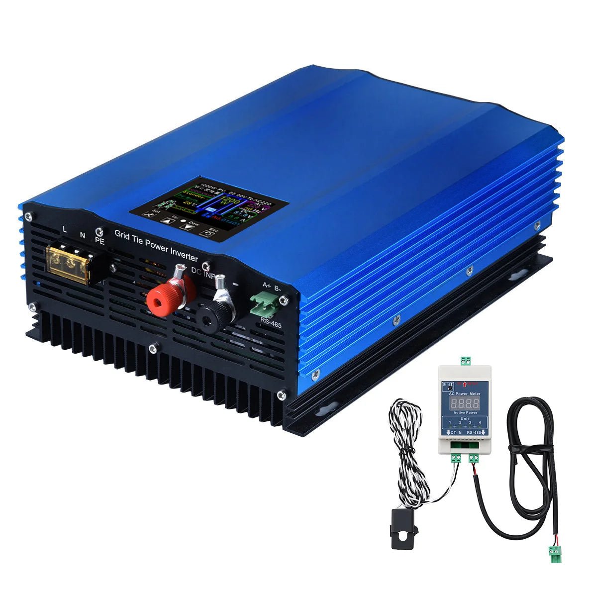 Zonne-Omvormer – Grid-Tie Omvormer – Thuis Omvormer – Zonnestroom Omzetter – Efficiënte Stroomregeling – MPPT-Systeem - 1200W - 48V