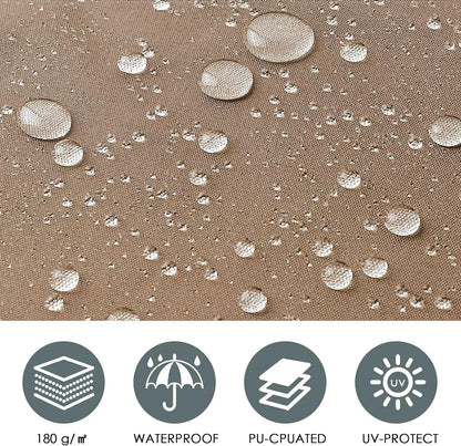 Klemluifel - Zonneluifel - Balkonluifel - Terras-luifel - UV- en Waterbestendig - Aluminium Frame - Handzwengel - Buiten - 300x120 cm - voor Balkon - Tuin - en Terras - Grijs