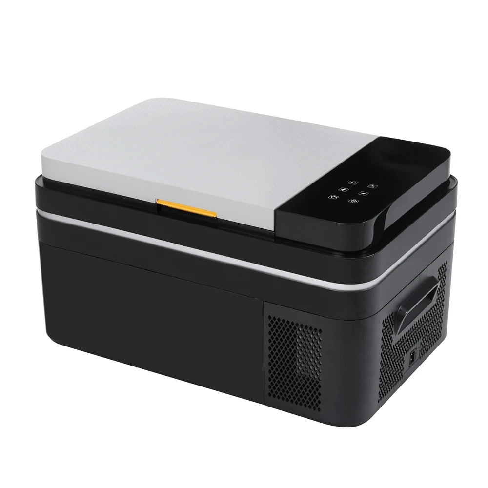 Mini Koelkast - Auto Koelkast - Mini Fridge - Frigo - Draagbare - Kleine -Compressor Koelbox - Elektrische Vriesbox - Enkel Zone - Digitaal Display - Compacte -  220V - 28L - 62.3 x 37.8 x 37 cm - Zwart