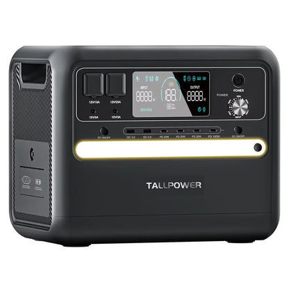 Powerbank – Draagbare Accu – Externe Batterij – Oplaadstation – Mobiele Stroomvoorziening – 2160Wh Capaciteit – 2400W Pure Sinus Output