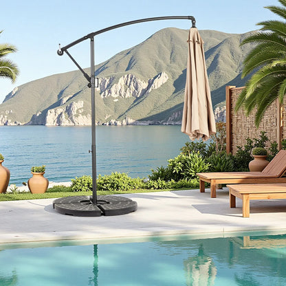 Zweefparasol – Hangparasol – Tuinparasol – Terrasparasol – Balkonparasol – UPF50+ Bescherming – Ø 2,6 Meter Diameter