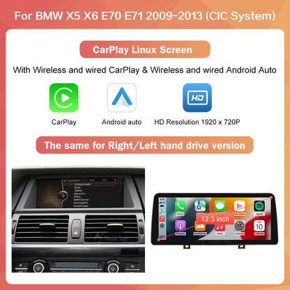 Multimedia Display – Touchscreen Unit – Navigatiescherm – Infotainmentsysteem – Auto Scherm – Draadloze CarPlay – Android Auto – 12.3 Inch – Linux Besturingssysteem