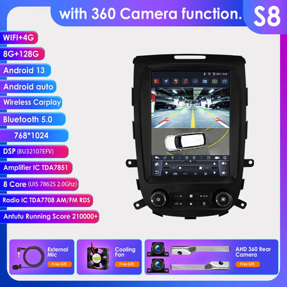12,5 inch Android Multimedia Speler – Auto Radio – Navigatiesysteem – Touchscreen – Draadloze CarPlay – Android 14 OS – 8GB RAM – 4G LTE Connectiviteit