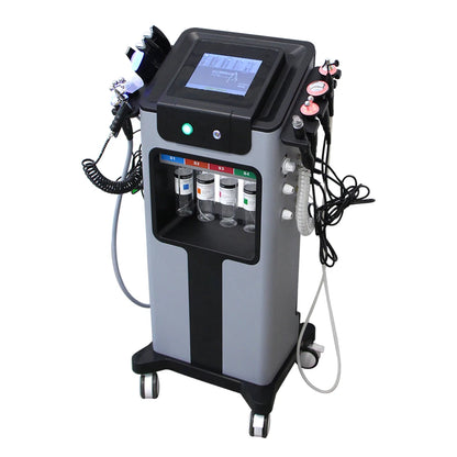 Hydradermabrasie Gezichtsverzorging – Ultrasone Reiniging – Skin Care Apparaat – Gezichtsreiniger – EMS Gezichtslift – 10-in-1 Multifunctioneel – Warmte- en Koudetherapie - QUORE