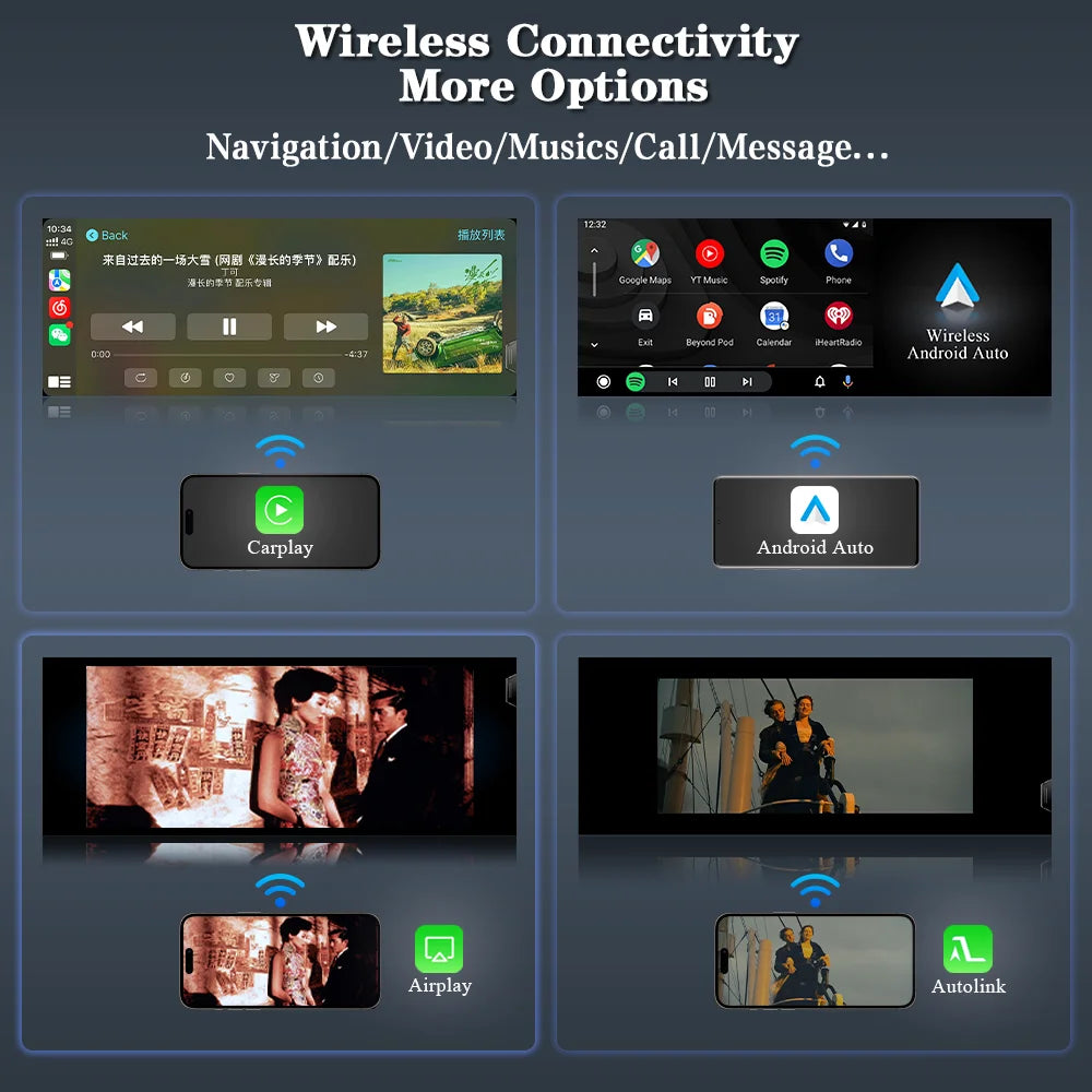 CarPlay Android Auto Decoder Box – Smart Adapter – Interface Module – Multimedia Connector – Infotainment Upgrade – Compatibel met BMW Mini R55-F55 – Eenvoudige Plug-and-Play Installatie – Draadloze Connectiviteit - QUORE