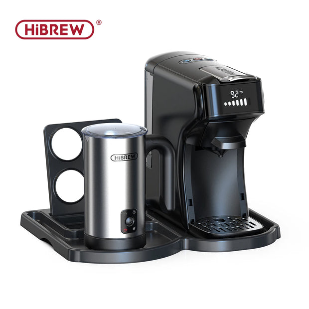HiBREW 6in1 Capsule Coffee Machine Hot/Cold Multiple Espresso Cafetera Cappuccino Coffee Maker Dolce Gusto Nespresso Powder H1B