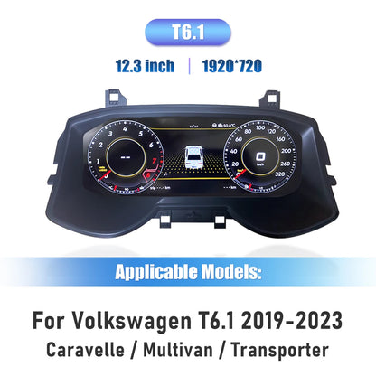 Digitale Dashboard Cluster – Dashboard Display – Dashboard Paneel – Cockpit Scherm – Auto Instrumentenpaneel – 12,3 inch HD IPS – Snel Opstartend Linux Systeem