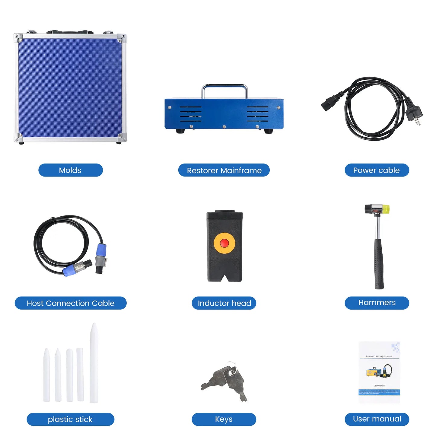 Professionele Autodeukverwijderaar – Dent Repair Tool – Inductieverwarming – Parkeerdeukverwijderaar – Deukherstel – 1380W Output – Digitale Bediening