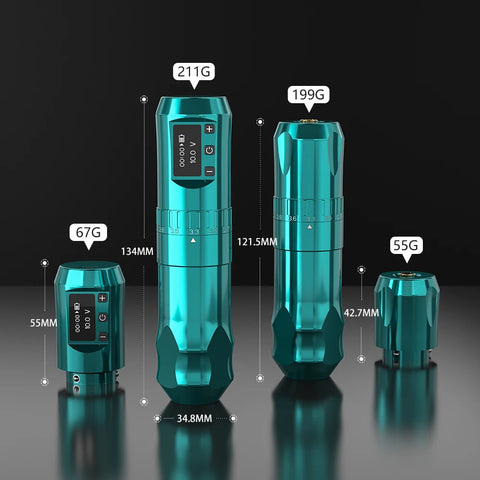 T-Rex - Tattoo Machine - Tattoo Pen - Tattoo Set - Complete Set for Beginners &amp; Advanced - Tattoo Machine Pen - 12V - Vegetable