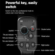 Gimbal Smartphone - Stabilisator voor Smartphone & Camera - Gimbal voor Smartphone & Camera - Rolhoek 320° - Koershoek 360° - 3-Axis - Alles-in-één - Handheld spiegelloos - Zwart