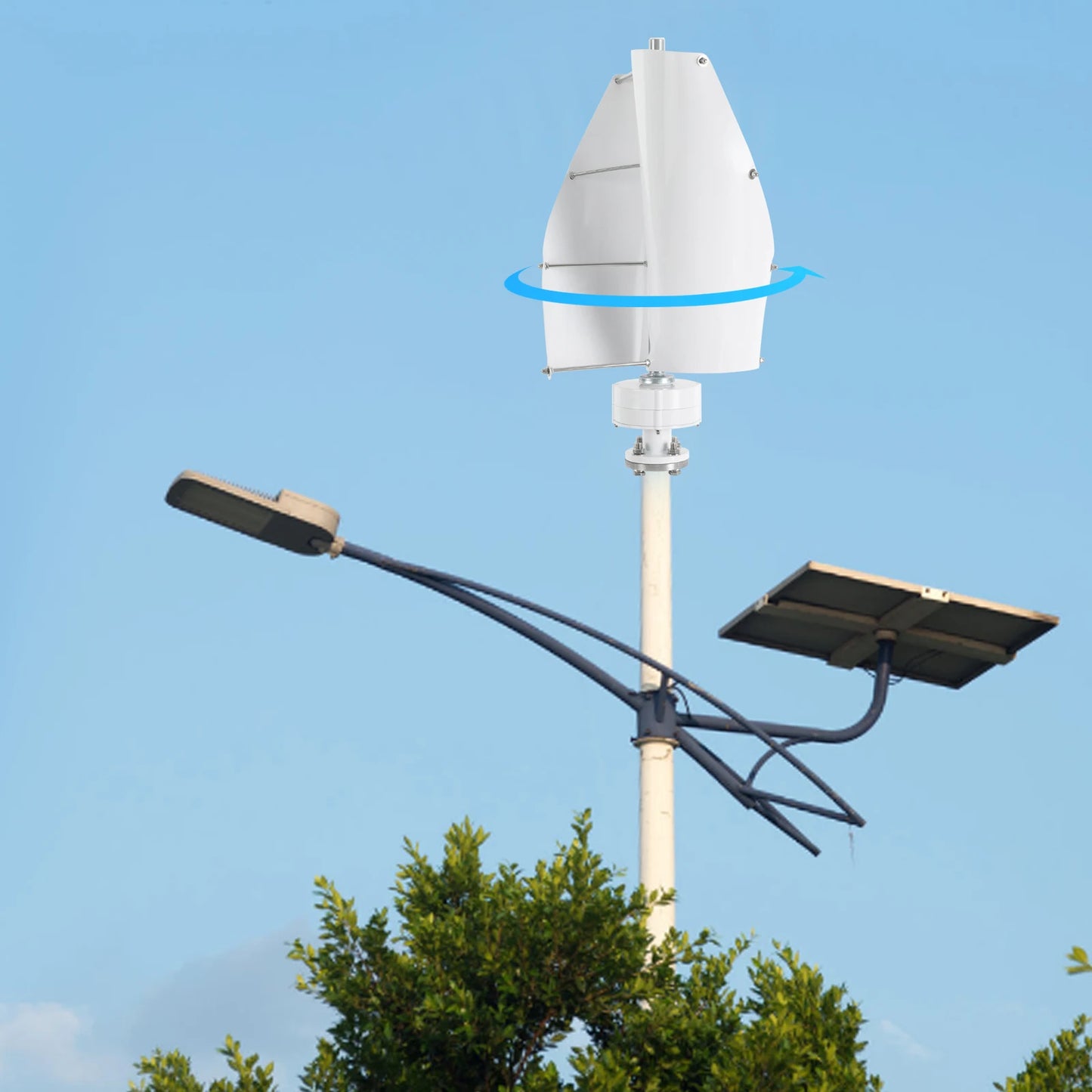 Verticale Windturbine – Kleine Windmolen – Stille Energiebron – Duurzame Generator – 500W Vermogen – Weerbestendig IP67