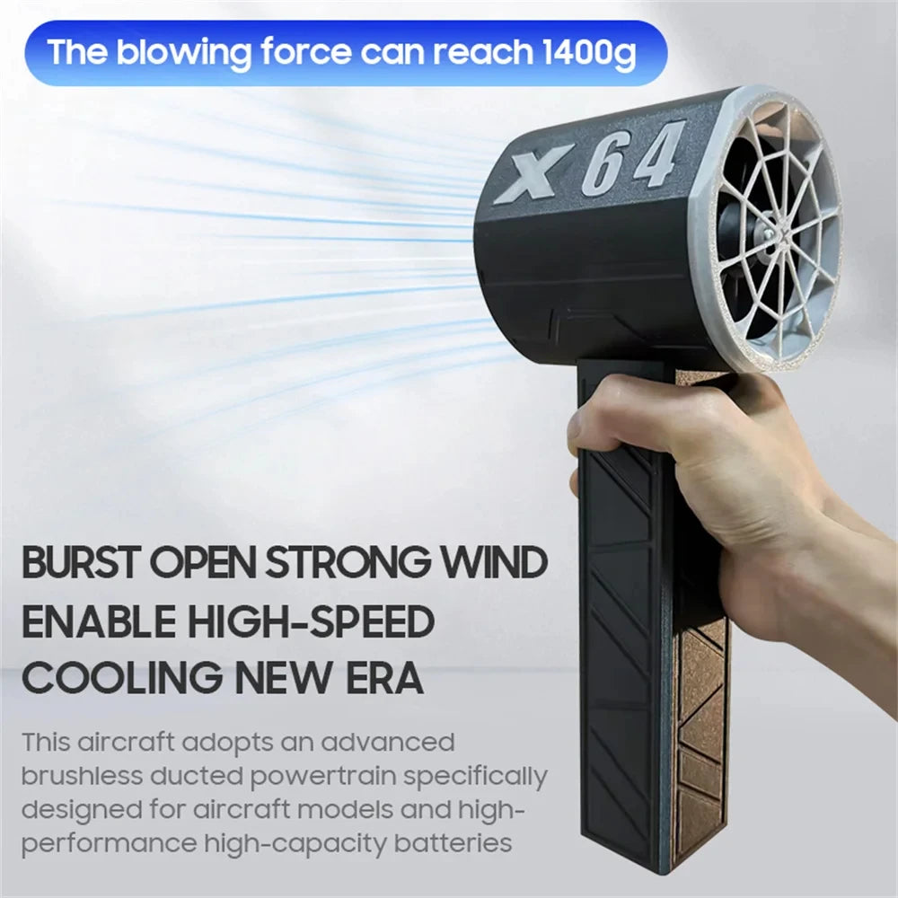 Turbo Blower – Mini Blazer – Luchtblazer – Bladblazer – 64mm Brushless Motor – 8000mAh Batterij