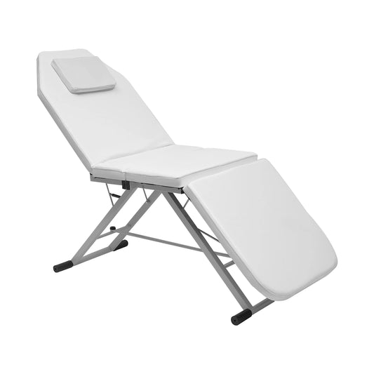 Opvouwbare Massagebed - Massagetafel - Behandeltafel -  Tatoeagetafel - Slaapbank - voor Schoonheidssalons - en SPA's - Wit