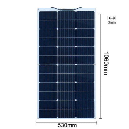 Zonnepaneel - Zonnepanelen - Zonne-energie - Zonne-kit - 12V Controller - Fotovoltaïsch Paneelsysteem - 120W -  Waterdicht - voor Boot - Camper - Caravan - RV - Tuin