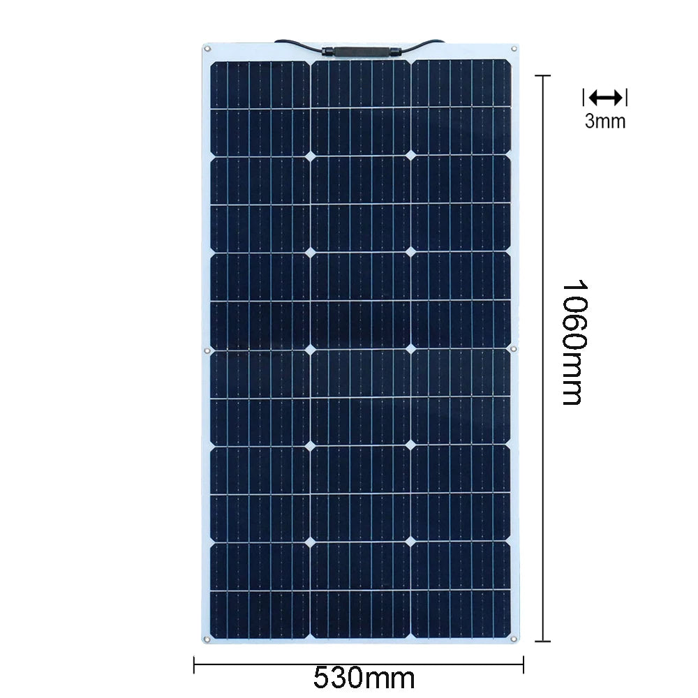 Zonnepaneel - Zonnepanelen - Zonne-energie - Zonne-kit - 12V Controller - Fotovoltaïsch Paneelsysteem - 240W -  Waterdicht - voor Boot - Camper - Caravan - RV - Tuin