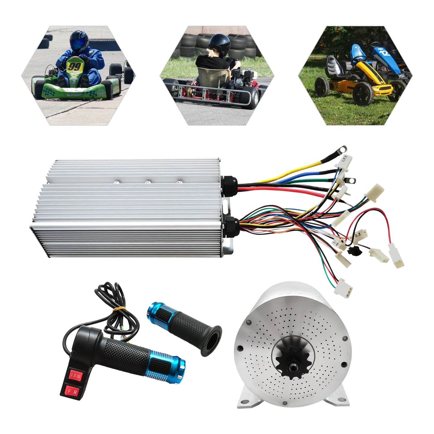 Brushless Motor Kit – Motor Upgrade – Elektrische Fiets Motor – Scooter Motor – Stil En Krachtig – 3000 Watt – Aluminium Behuizing