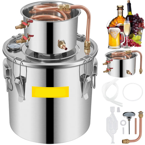 Distilleerapparaat - Distilleerketel - Distilleerketel - Distilleren - 3 Gal - Home DIY Brewing Distilling Kit voor Fruit Wijn Brandy