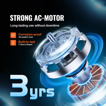 Inline Duct Ventilator - Buisventilator - Pijpventilator - 6-Inch - met Temperatuur - en Vochtigheidscontroller - 34dB - 400 CFM - voor Luchtcirculatie en Kweekruimtes