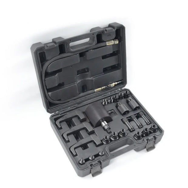 Vevor - Gereedschapskist - Pro Diesel Injector Verwijdering - Puller Pneumatische Injector Extractor - Puller Kit - Auto Gereedschap - 25 PCS - Zwart