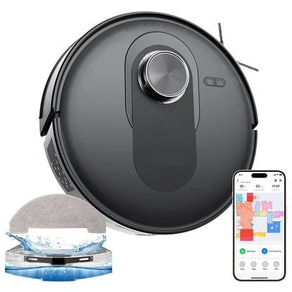 Robotstofzuiger – Robotstofzuiger Met Dweilfunctie – Slimme Stofzuiger – Robotreiniger – 4200 Pa Zuigkracht – 2-In-1 Reservoir
