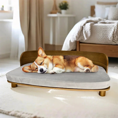 Kattenbed – Kattenmand – Huisdierenbed – Dierenbed – Comfortabel Kussen – Duurzaam Houten Frame