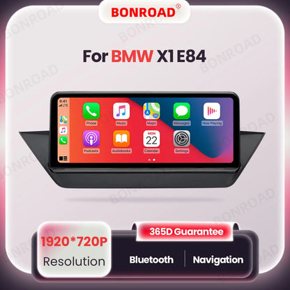 BONROAD Wireless Carplay Android auto Multimedia Player Car Radio For BMW X1 E84 Touch Screen With Bluetooth GPS Navigation - QUORE
