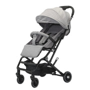 kinderwagen - Jogging buggy - Runner - Lichtgewicht kinderwagen - Baby kinderwagen - Kinderwagen - 0-60 maanden - Reizen - Opvouwbaar met één klik - Lichtgewicht - Verstelbare rugleuning - 4 zwenkwielen - Met schokdempers - Grijs