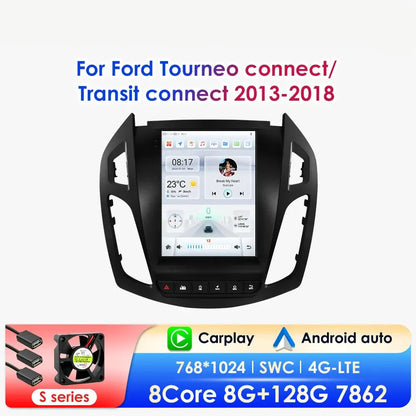 Multifunctionele 9,7” Autoradio – Multimedia Systeem – Navigatie Unit – Dashboard Elektronica – Car Entertainment – Android 13 – Draadloze CarPlay & 4G Connectivity
