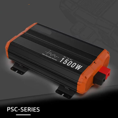 Pure Sine Wave Omvormer – Zuivere Sinusgolf Omvormer – Spanningsomvormer – 12V 24V Converter – 1500W Continu Vermogen – LCD Display - QUORE