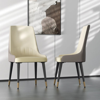 LUVODI 4-6 People Seats Marble Dining Table with Chair 1.2m Restaurant Kitchen Cafe Shop Coffee Table Furniture with Metal Legs