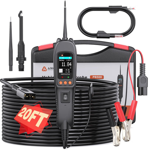 PB500 - Diagnosecomputer - Storing Verwijderen - Uitleesapparatuur Auto - Diagnose Auto - 7 testmodi (DC-spanning, AC-spanning, frequentie, duty cycle, detectie van brandstofinjectiecircuit, weerstand, diode)