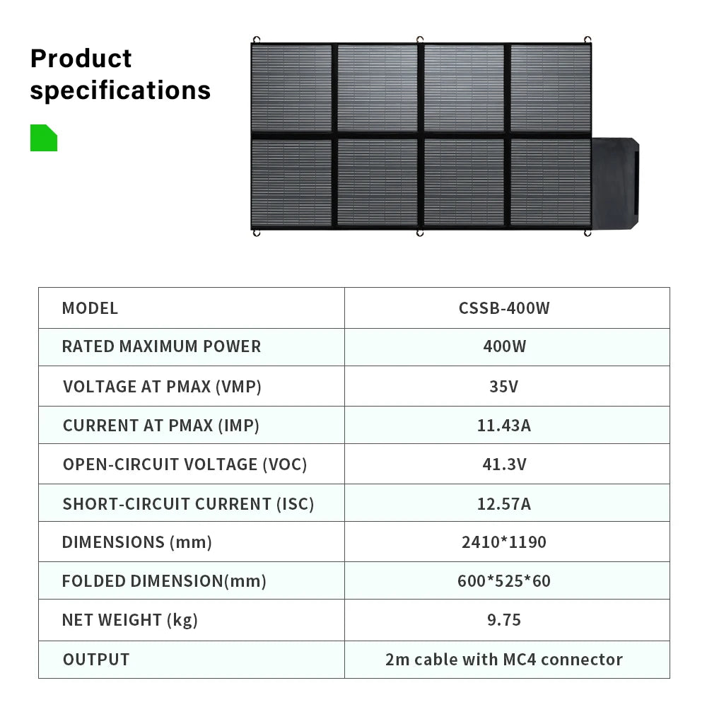 Zonnepaneel - Opvouwbaar Zonnepaneel - Sun Power - Zonnecellen Oplaadbatterij - 120W - Draagbare Zonneoplader - Waterdicht - voor Camping, RV, Tuin en Dak