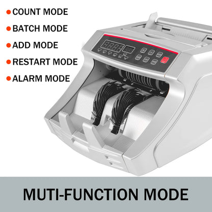 Geldtelmachine - Safescan - Biljettelmachine - Geld Teller - met UV- en MG-Detectie - 1000 Biljetten per Minuut - Geldmachine - Voor Euro’s, Geschikt voor Winkels en Kantoren - Wit