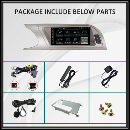 Autoradio Audi A4 B8 – Multimedia Speler – Touchscreen Radio – 2 DIN Systeem – Android 14 – 8.8 Inch Scherm – 8GB RAM & 256GB Opslag – 4G LTE Connectiviteit