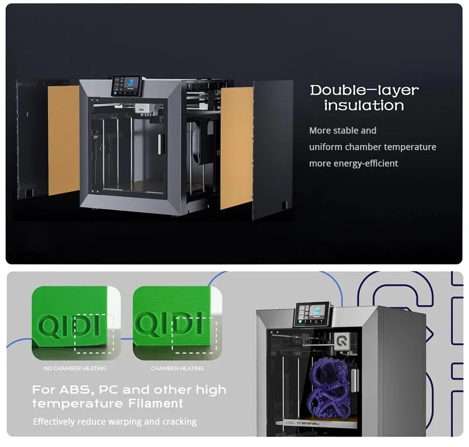 Plus4 3D-printer – 3D Printer – FDM Printer – Desktop Printer – Prototyping Machine – Groot Printvolume 305x305x280 mm – CoreXY Structuur met Dubbele Motoren