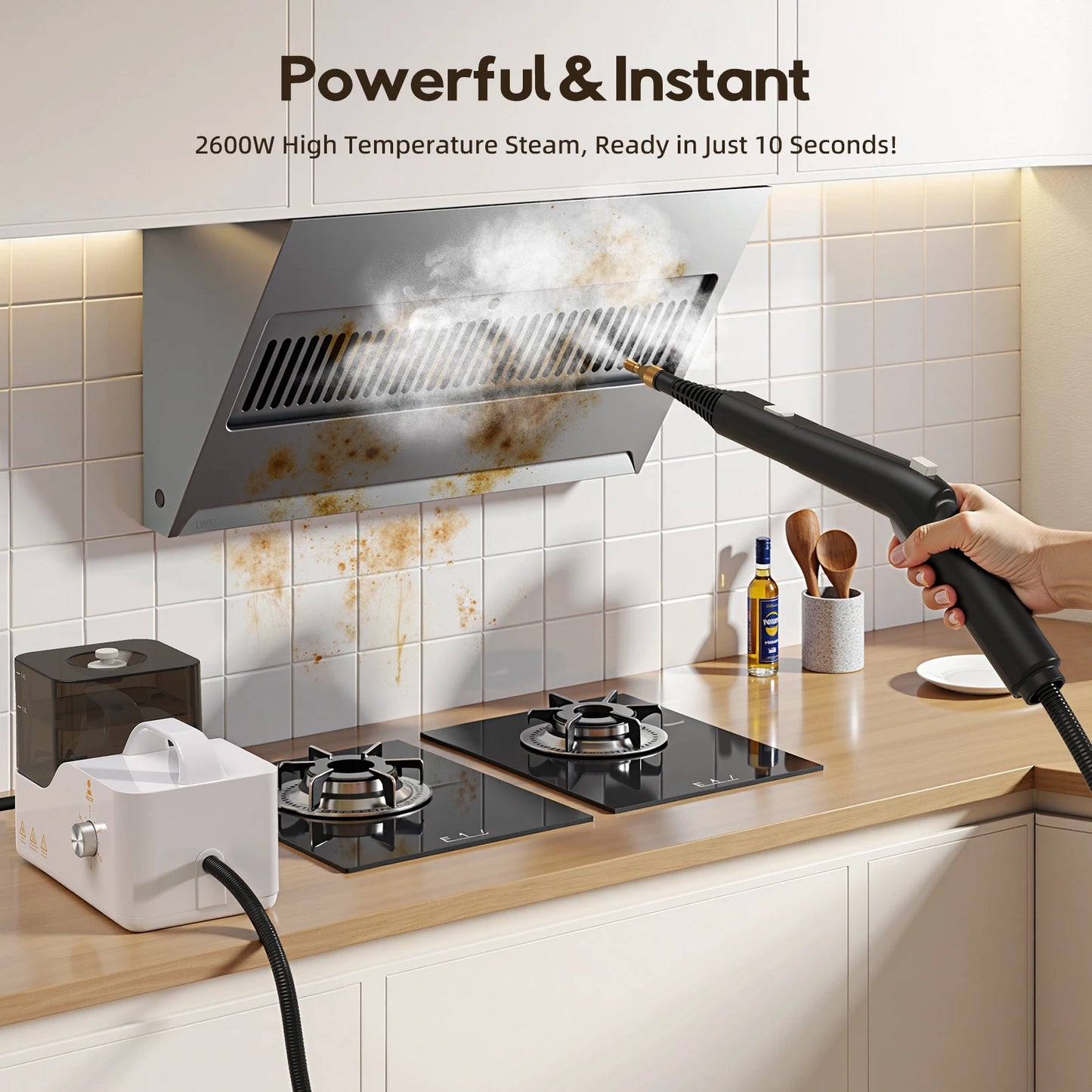 Handheld Stoomreiniger – Stoomreiniger – Dampfreiniger – Schoonmaakapparaat – Stoomapparaat – 105°C Stoom – 1,45 Liter Reservoir