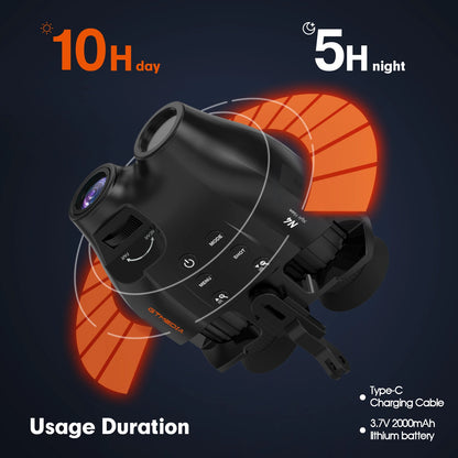 Infrarood Nachtkijker – Nachtzicht Monoculair – Infra Rood Verrekijker – Nachtkijker Camera – IR Verlichting – 5x Digitale Zoom – 300 Meter Zichtafstand