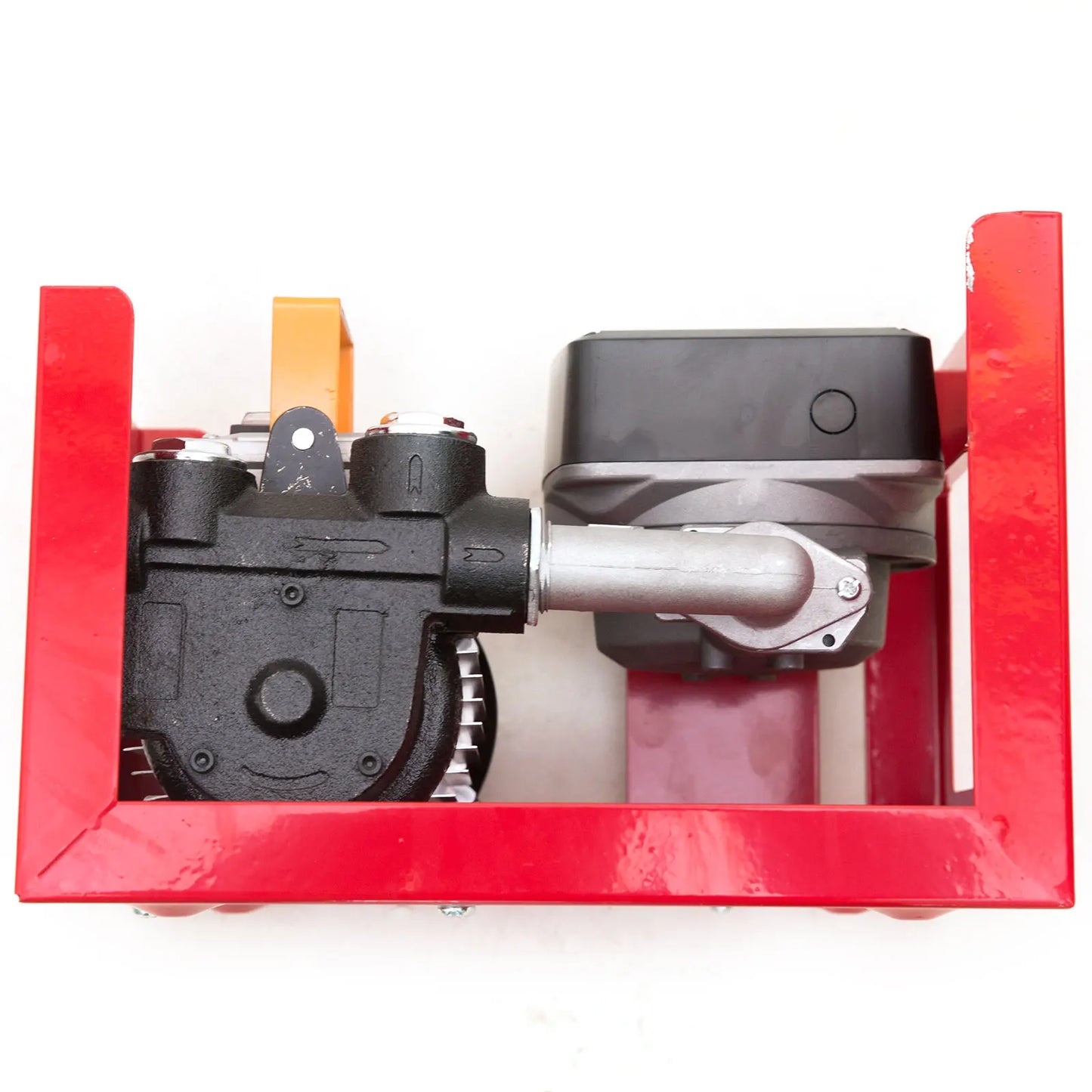 Dieselpomp - Brandstofpomp - Oliepomp - Vloeistofpomp - Automatische - Diesel Transferpomp - 220V - Zelfaanzuigende Oliepomp met Nozzle & Slang – 60L/min – Rood - QUORE