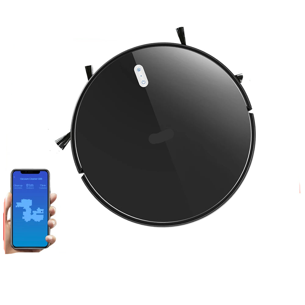 Robotstofzuiger - Vacuum Cleaner - Roborock - Draadloze - Dweilrobot - 500W - 6000Pa Zuigkracht - Afstandsbediening Upgrade - 2-in-1 Nat en Droog Mop, WiFi App, Slimme Auto Vloerwasfunctie voor Thuis