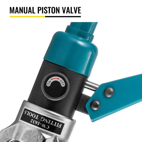 Vevor - Crimping Tool - Hydraulic Crimper - TH Jaws - Hydraulic Pex Pipe Aluminum Plastic Pipe Crimping Tool - Blue