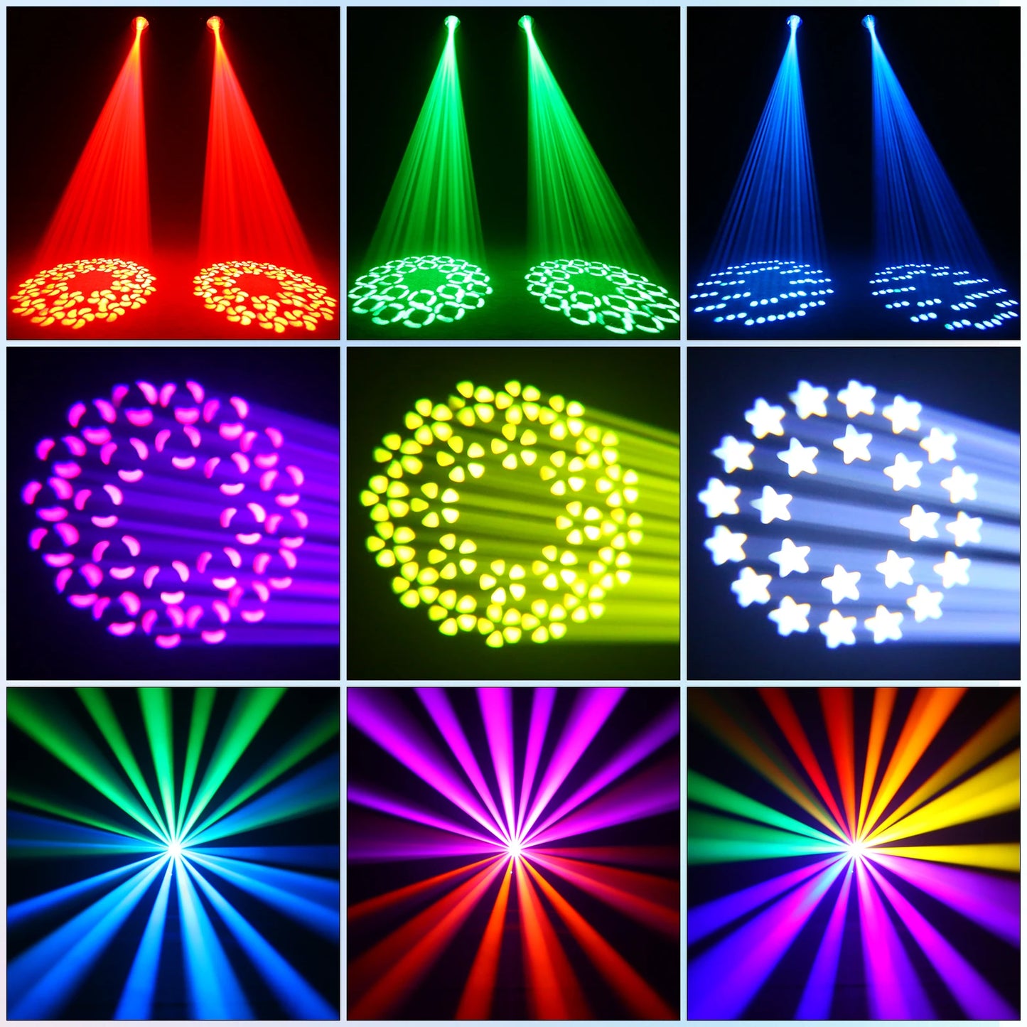 Movingheadlicht – Discolamp – Podiumverlichting – DJ Licht – LED Beam Spot – 160W Vermogen – IP65 Waterdicht