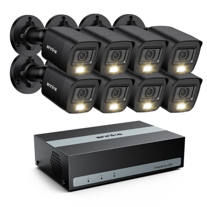 8-Camera Beveiligingsset – Camerabeveiliging – Surveillance Systeem – CCTV Set – Bewakingscamera Set – 1TB SSD Recorder – Nachtzicht Met Witte Led