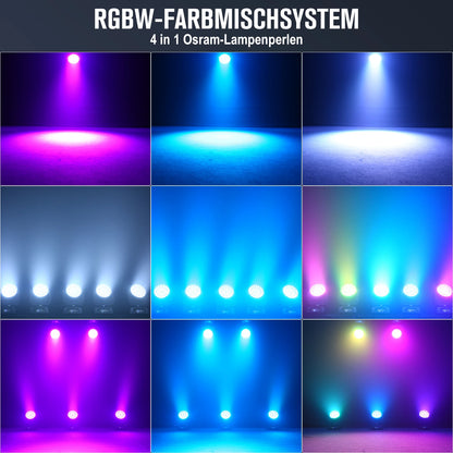Movingheadlicht – Discolamp – Podiumverlichting – DJ Licht – Feestverlichting – EU Plug – RGBW 36x18W LED – 540° Draaibereik met DMX512 Besturing